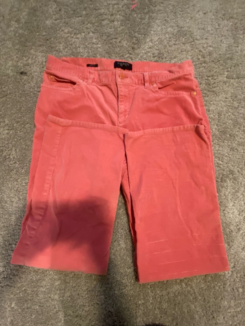 Hot pink corduroy pants